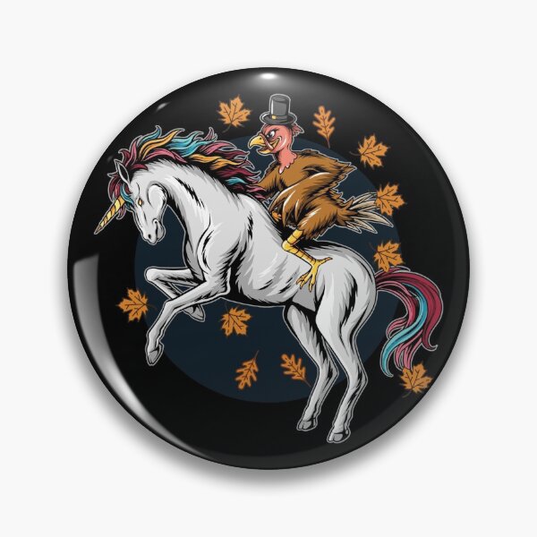 Item preview, Thanksgiving Turkey Hunt on Unicorn designed and sold by HolidayBug.