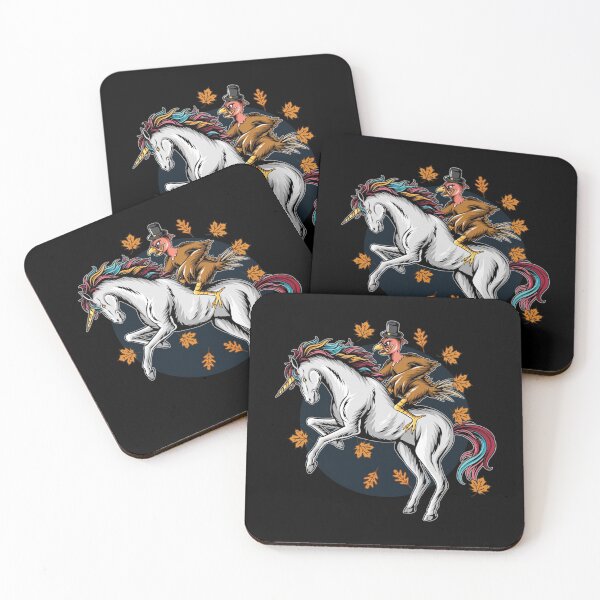 Item preview, Thanksgiving Turkey Hunt on Unicorn designed and sold by HolidayBug.