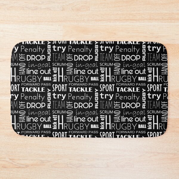 Item preview, Rugby Text Pattern Black designed and sold by Pablo Pereyra.
