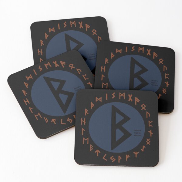 Artikelvorschau, Blaues Berkana Futhark Runensymbol entworfen und verkauft von Depic Spirit.