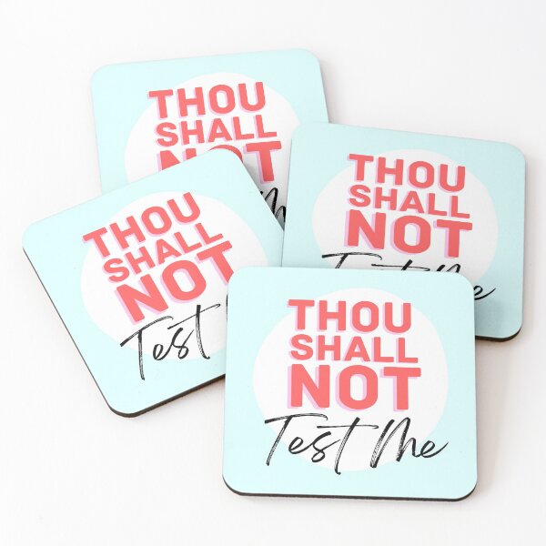 Item preview,  Thou Shall Not Test Me (large) designed and sold by Emmy Lewis.