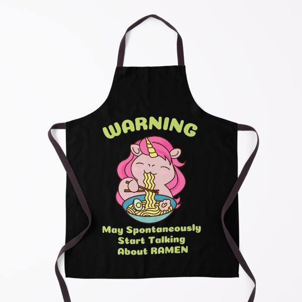 Item preview, Warning may spontaneously start talking about ramen. Think Ramen. Unicorn eating Ramen Cute Kawaii Design designed and sold by subtleday.