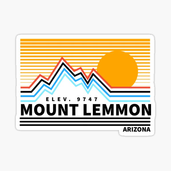 Mount Lemmon Arizona Vintage Retro Hiking, Biking, Camping Adventure Skiing Sticker