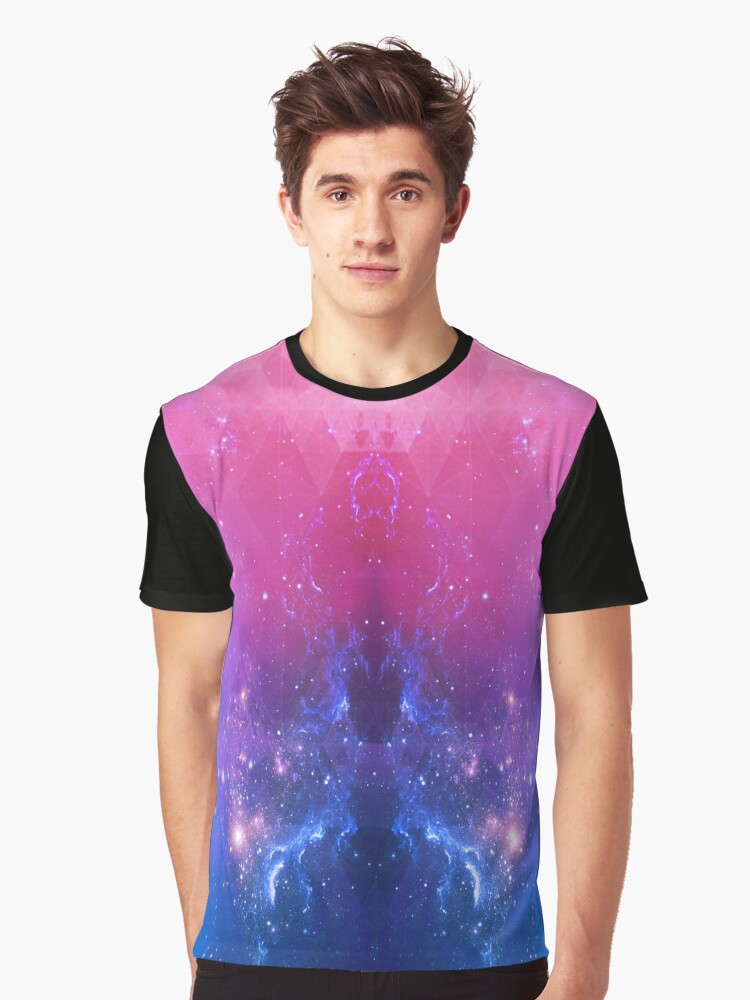 Galaxy print outlet crew neck