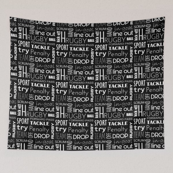 Item preview, Rugby Text Pattern Black designed and sold by Pablo Pereyra.