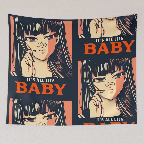 Item preview, Anime Female Character - It's All Lies Baby designed and sold by AnimeClothing4.