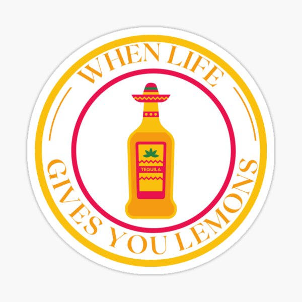 When Life Gives You Lemons Sticker For Sale By Madscart Redbubble