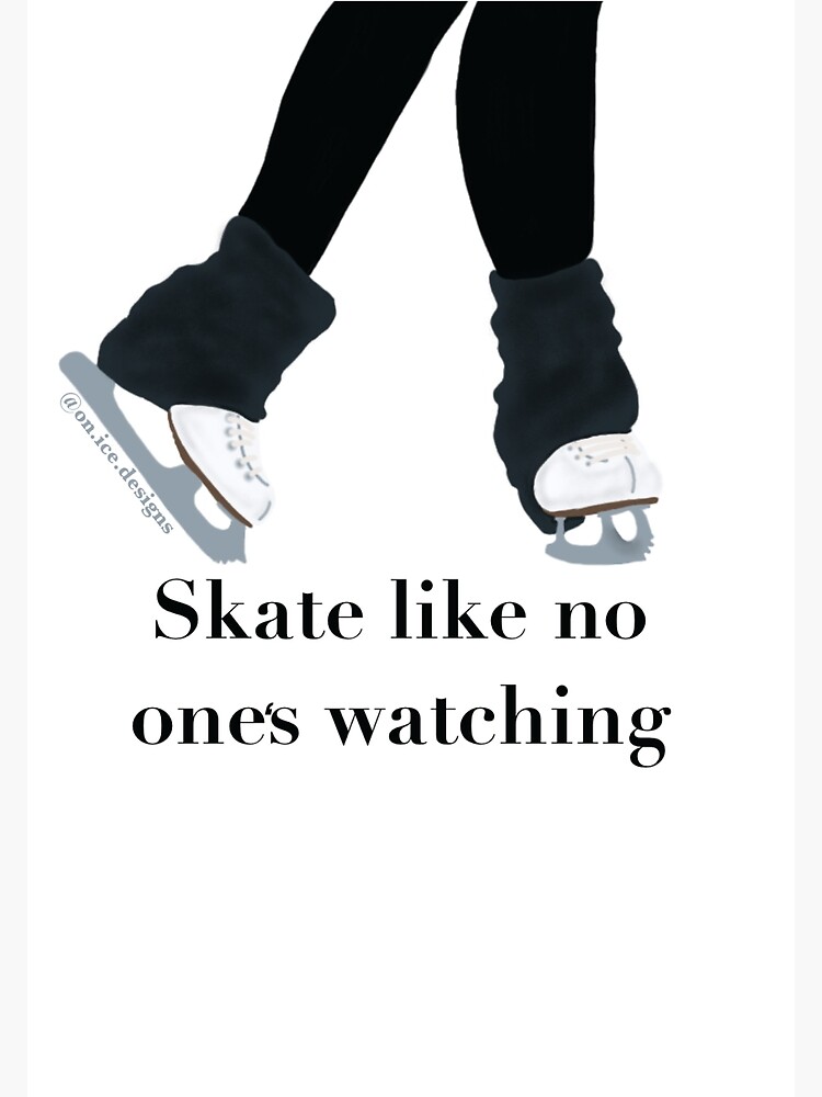 Beautiful Figure Skater Girl Gift Idea Figure Ice Skating Poster