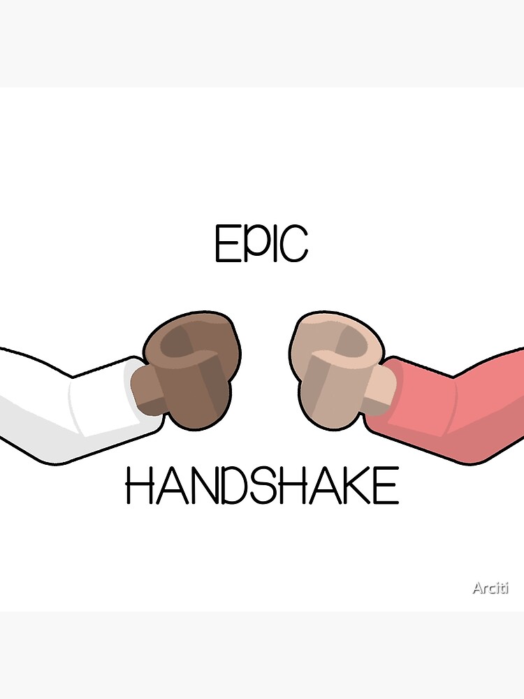 Handshake Meme Art Board Prints for Sale