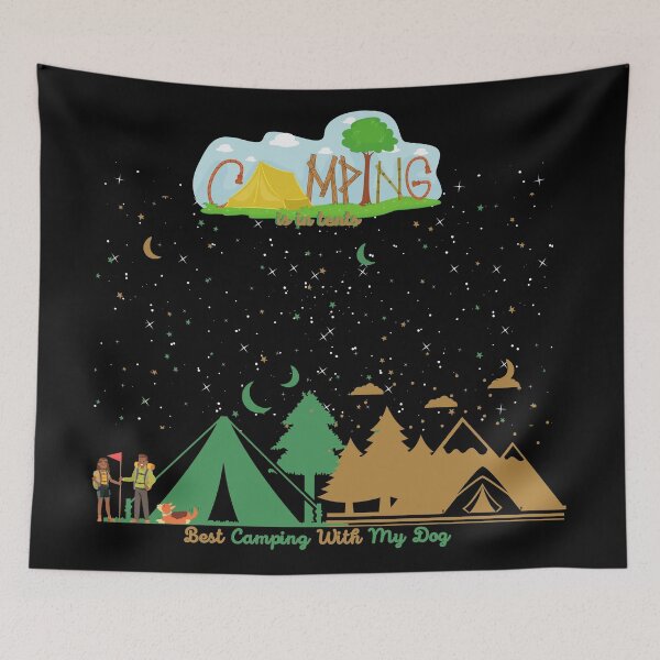 Item preview,  Best Camping With My Dog, Camping Is In Tents designed and sold by cutenessing.