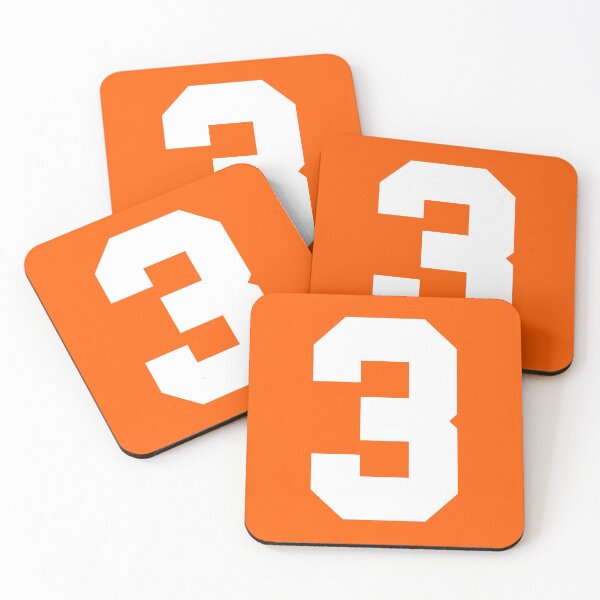 Item preview, Number 3 Sports Orange designed and sold by Shariss.
