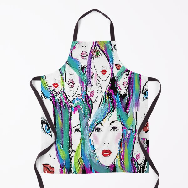Item preview, FACES OF A WOMAN,colorful abstraction, Psychedelic Arte Abstracto, abstract art design designed and sold by Adri Barnard.