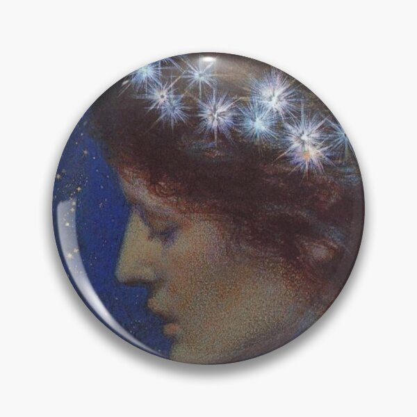 Artikelvorschau, Starry woman - 1851-1917 - British Pre-Raphaelite painter - Edward Robert Hughes entworfen und verkauft von Vintage Designs +.