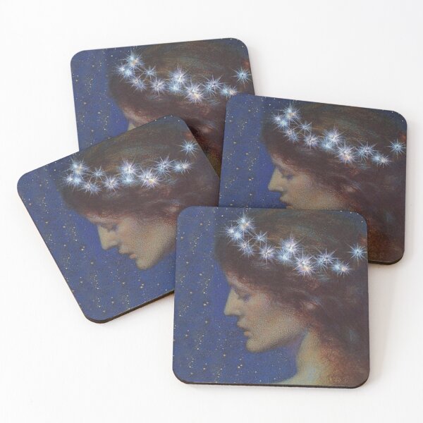 Item preview,  Starry woman - 1851-1917 - British Pre-Raphaelite painter - Edward Robert Hughes  designed and sold by Vintage Designs +.