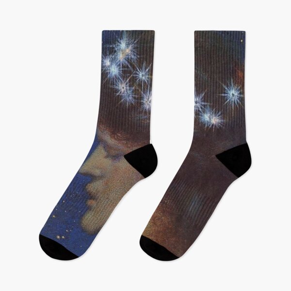 Item preview,  Starry woman - 1851-1917 - British Pre-Raphaelite painter - Edward Robert Hughes  designed and sold by Vintage Designs +.