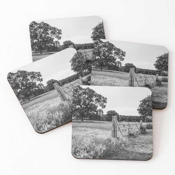 Item preview, Gate in a field with trees designed and sold by MargaretClavell.