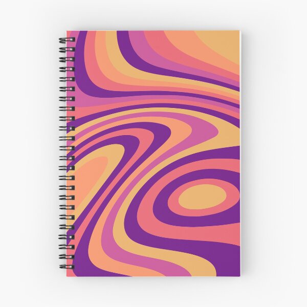 Aperçu de l'œuvre Conception de vague de fonte liquide abstraite au coucher du soleil chaud créée et vendue par patternsoup.