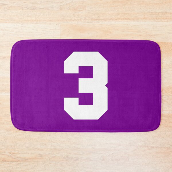 Item preview, Number 3 Sports Purple designed and sold by Shariss.