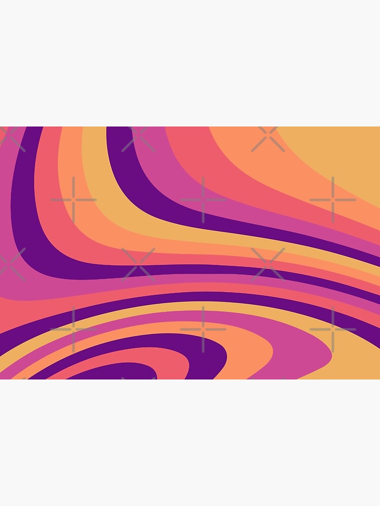 Warm Sunset Abstract Liquid Melt Wave Design by patternsoup