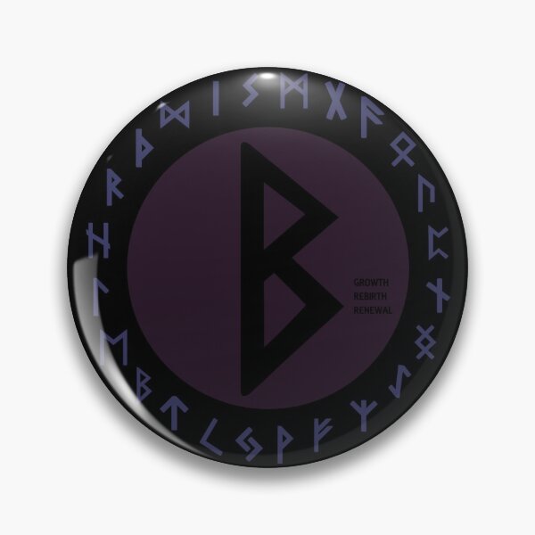 Artikelvorschau, Lila Berkana Futhark Runensymbol entworfen und verkauft von Depic Spirit.