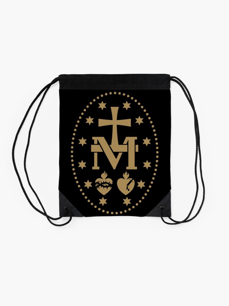 Alternate view of Miraculous Medal Virgin Mary Drawstring Bag