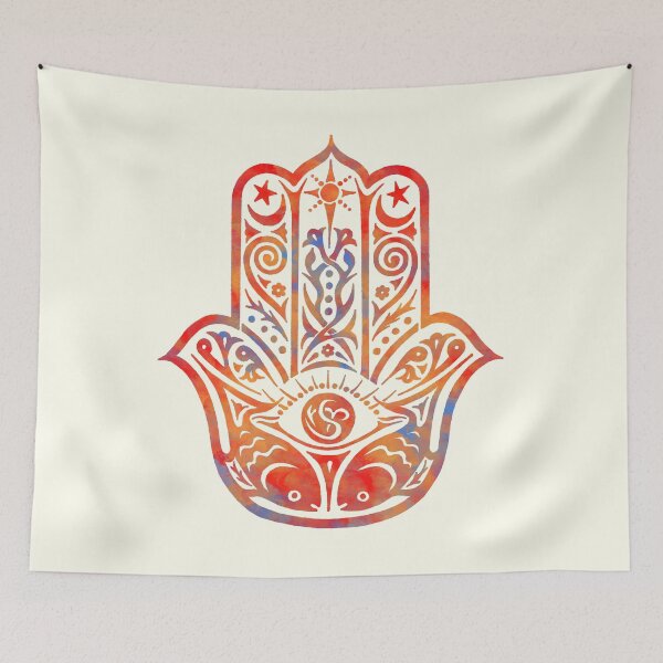 Item preview, Watercolor  Hamsa Hand designed and sold by maryedenoa.