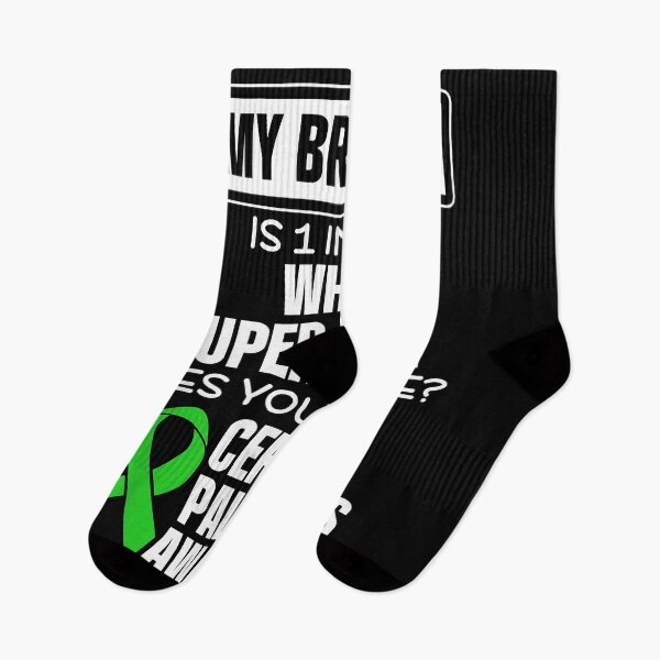 Item preview, Cerebral Palsy CP Awareness Brother Warrior Survivor designed and sold by begin-again.