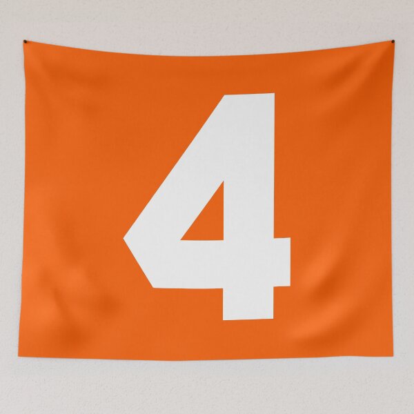 Item preview, Number 4 Sports Orange designed and sold by Shariss.