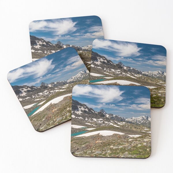 Item preview, Lago dei Seracchi and behind the Rutor Glacier in a summer day designed and sold by zakaz86.