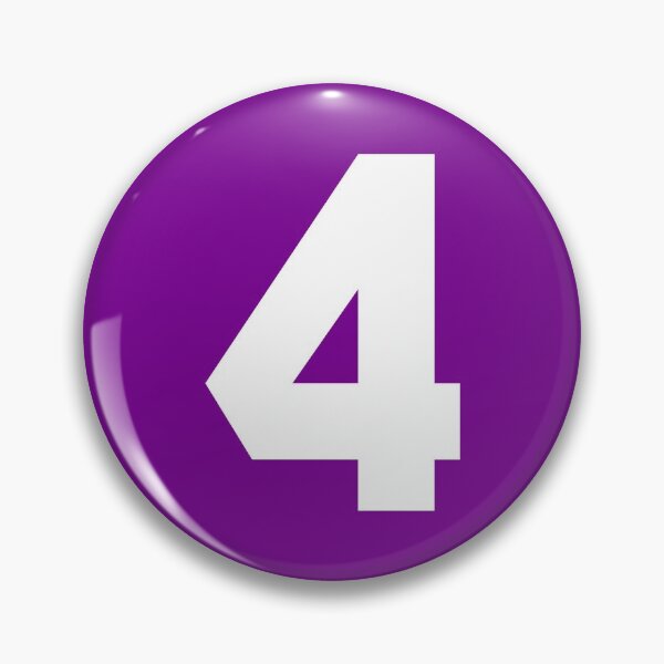 Item preview, Number 4 Sports Purple designed and sold by Shariss.