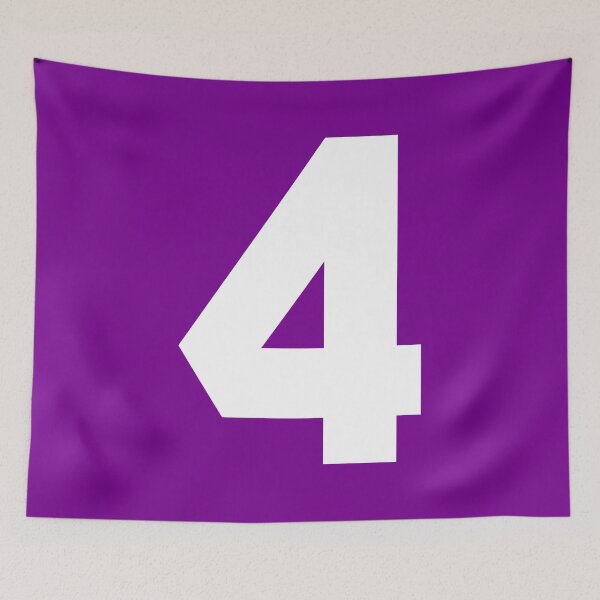 Item preview, Number 4 Sports Purple designed and sold by Shariss.