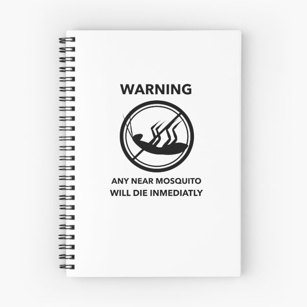 Item preview, Mosquito Net warning design designed and sold by MixtApparel.