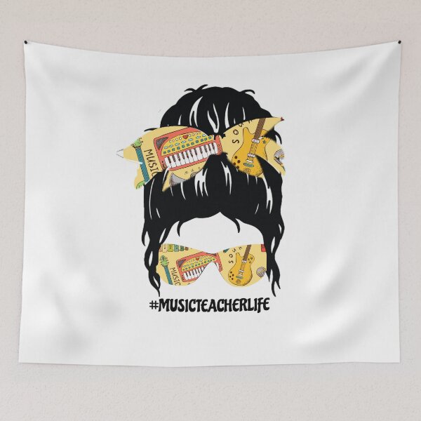 Item preview, Music Teacher Messy Bun | Teacher Life designed and sold by ghazalish.
