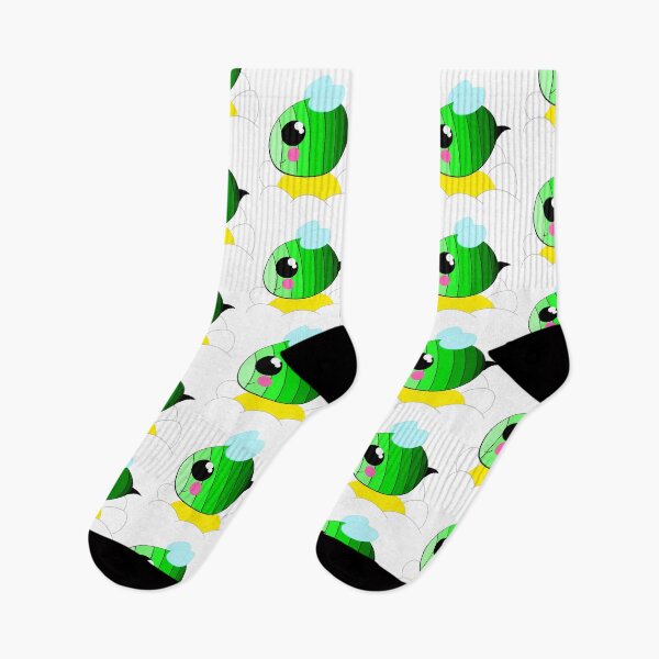 Item preview, Green gradient Bee on flower designed and sold by BruceDCrocodile.