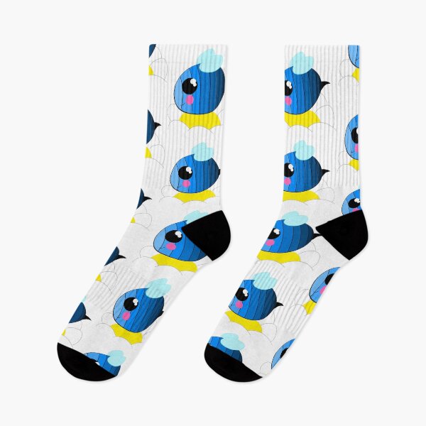 Item preview, Blue gradient Bee on flower designed and sold by BruceDCrocodile.