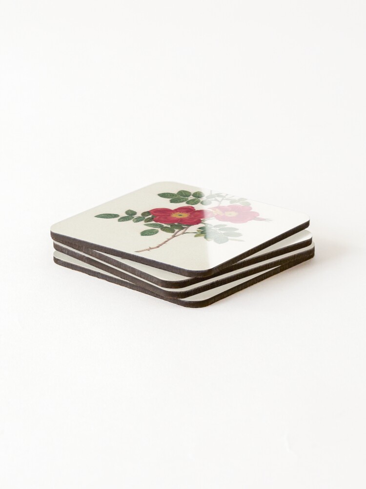 Thumbnail 4 of 5, Coasters (Set of 4), Stunning Red Roses designed and sold by Studio66Designs.