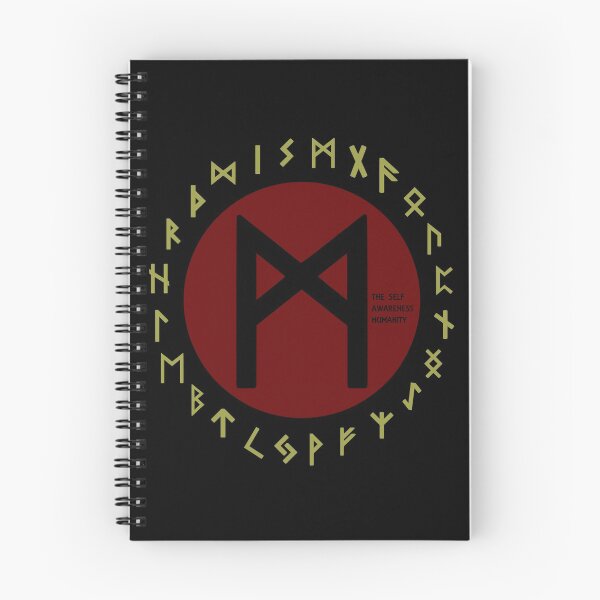 Item preview, Red Mannaz Futhark Rune Symbol designed and sold by Depic Spirit.