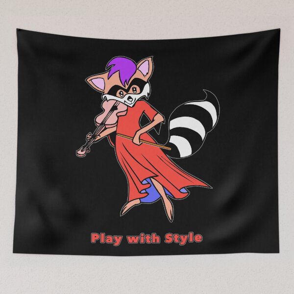 Item preview, Play With Style Raccoon Violinist designed and sold by janraydesigns.