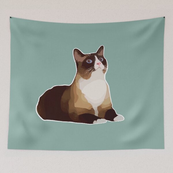 Item preview, Snowshoe Cat (Green) designed and sold by jelibobs ..