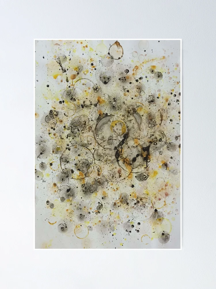 Thumbnail 1 of 3, Poster, Yellow bubbles designed and sold by sofijakovacevic.