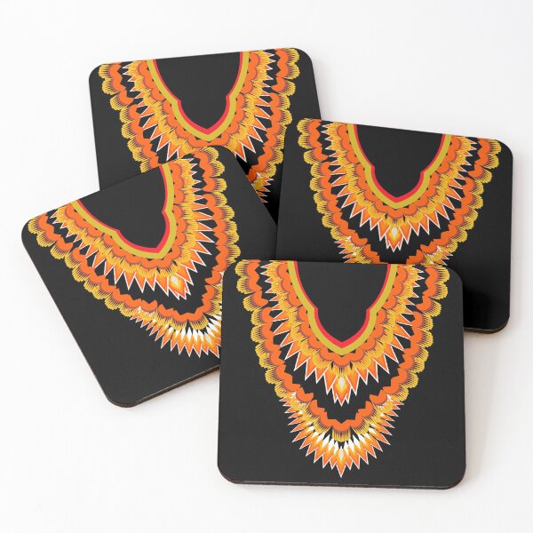 Item preview, Fashion necklace pattern on black background designed and sold by AnyMage.
