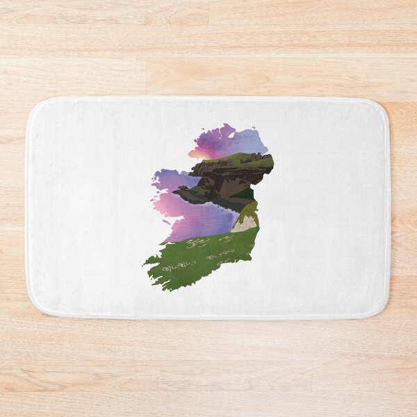 Item preview, Ireland, map and landscape designed and sold by landscapeworlds.