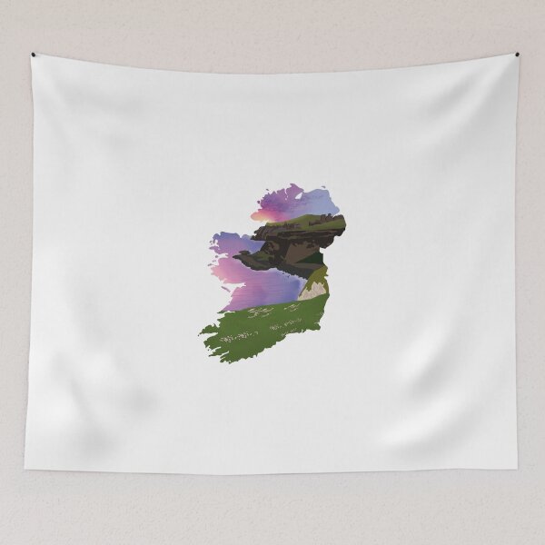 Item preview, Ireland, map and landscape designed and sold by landscapeworlds.
