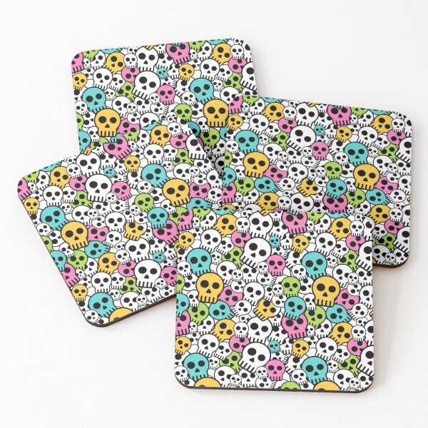 Item preview, Colorful Seamless Skull Pattern designed and sold by Vicky021.