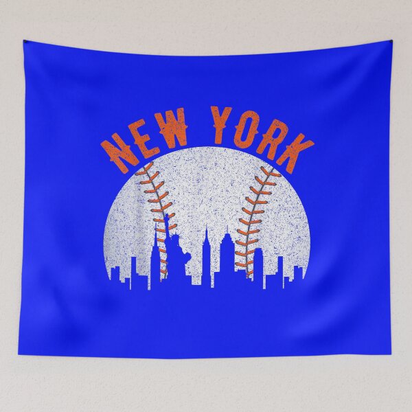 Item preview, Vintage New York NY Skyline City Baseball Met At Gameday designed and sold by David Kiser.