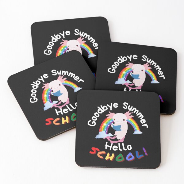 Item preview, Axolotl Goodbye Summer Hello School | Back to School During Pandemic | Fall 2021 | School is Starting | Student Life | College Life | Teacher Life designed and sold by 732Studio.