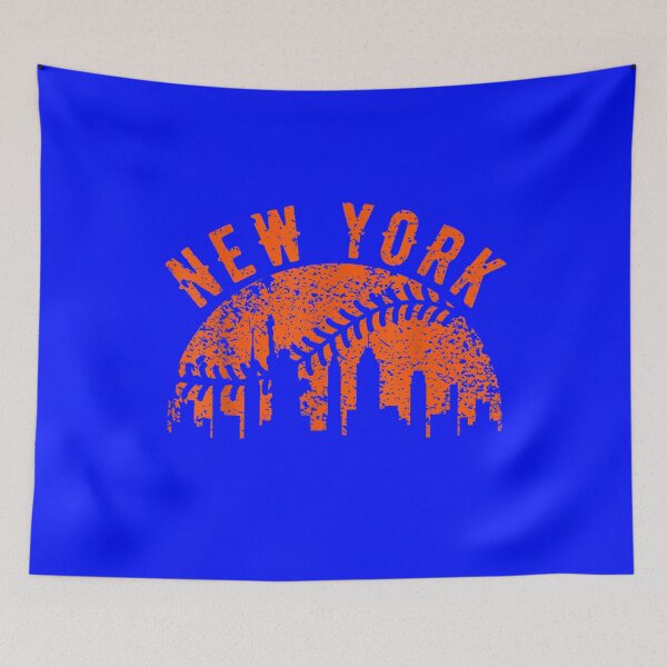 Item preview, Vintage New York NY Skyline City Baseball Met At Gameday designed and sold by David Kiser.