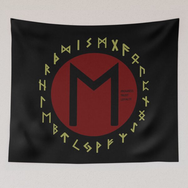 Artikelvorschau, Rotes Ehwaz Futhark Runensymbol entworfen und verkauft von Depic Spirit.
