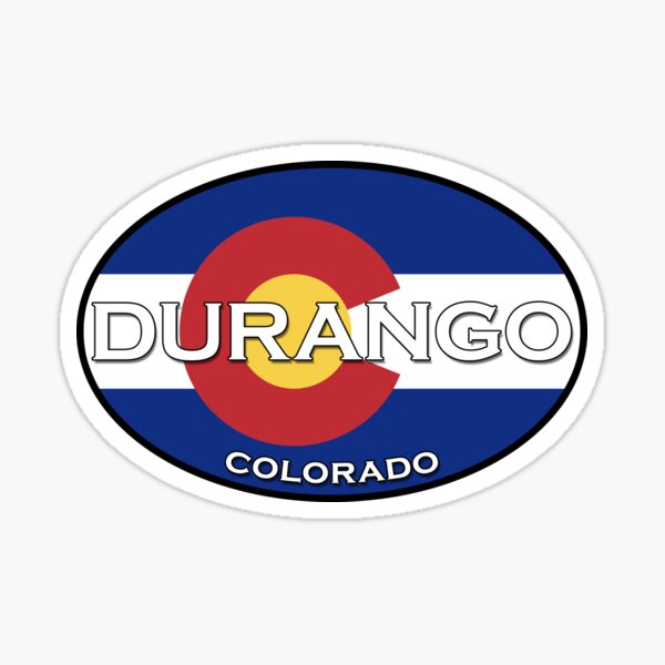 Durango Colorado! Colorado state flag design! Sticker