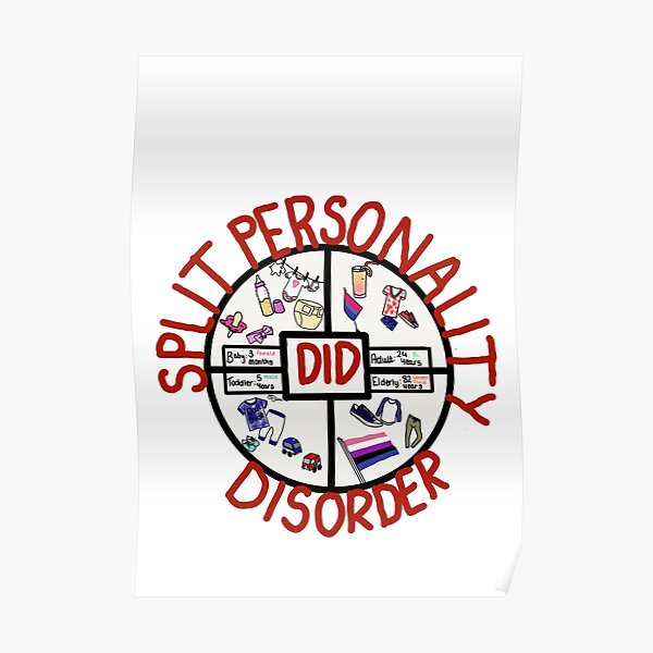 split-personality-disorder-poster-for-sale-by-mentalhealthem-redbubble